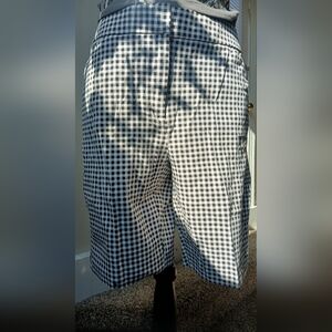 Chico's Monochrome Gingham Shorts